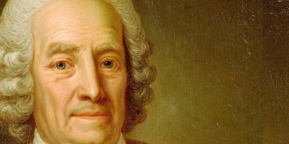 Detail painting of Emanuel Swedenborg